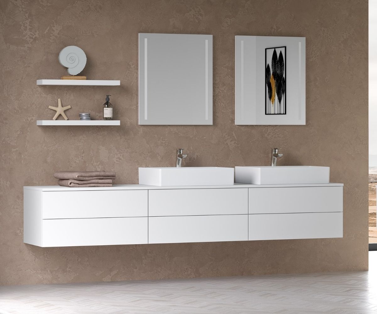 Waschtischunterschrank JOCKAM SZZ6 240 mit Waschtische Glance 60