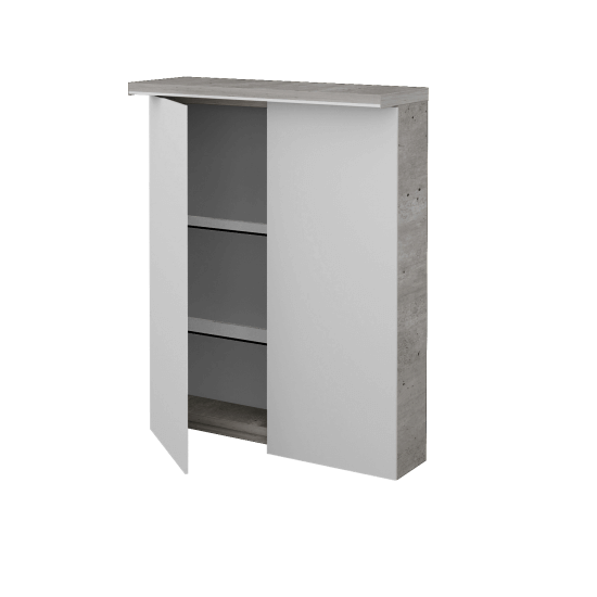 Badezimmer Spiegelschrank LINEA GA2OE 60  - N06 Lava