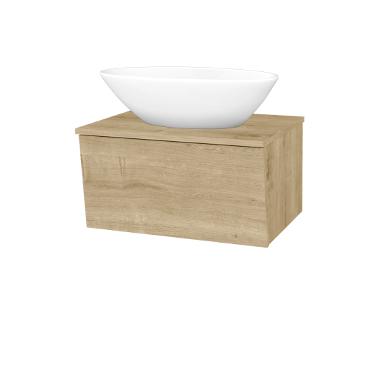 Badezimmerschrank EDITION SZZ 65 (Waschtisch Triumph)  - D09 Eiche Arlington - D03 Cafe - Nein