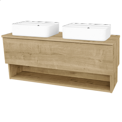 Badezimmerschrank EDITION SZZO 125 (2 Waschtische Joy 2) 