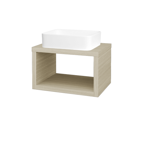 Badezimmerschrank MOVE SZO 60 (Waschtisch Joy)  - L04 Taupe Lack Hochglanz