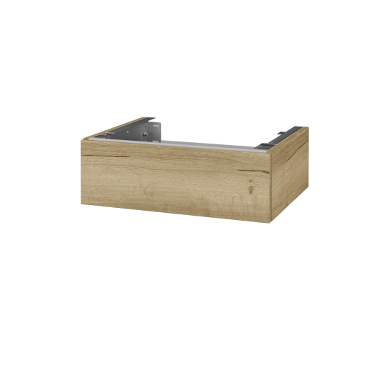 DSD SZZ 60 Unterschrank für Waschtischplatte (Höhe 20 cm)  - D01 Beton - M01 Weiß Lack Matt - Nein