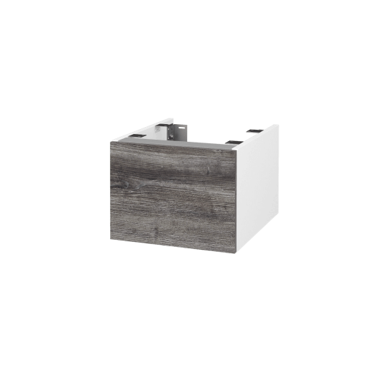 DSD SZZ1 40 Unterschrank für Waschtischplatte (Höhe 30 cm)  - D01 Beton - D06 Nussbaum - Nein