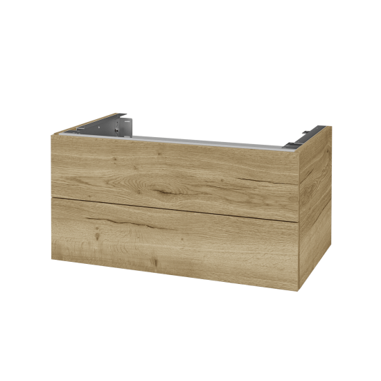 DSD SZZ2 80 Unterschrank für Waschtischplatte (Höhe 40 cm)  - D01 Beton - D09 Arlington - Nein