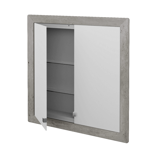Einbaubarer Spiegelschrank WALL-IN GA2NOE 75  - N99 ŠEDÁ - D01 Beton