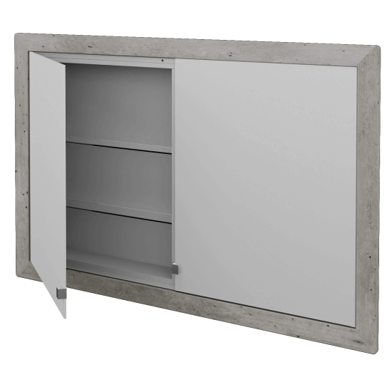 Einbaubarer Spiegelschrank WALL-IN GA2OE 120 