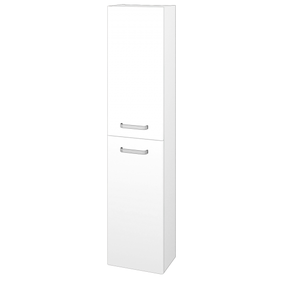 Hochschrank NEO SV1D2 35  - M01 Weiß Lack Matt - Griffes T01 - D23 Herkules - Links