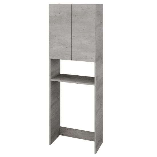 Hochschrank über der Waschmaschine UNI SPVD2O 65  - D01 Beton - Griffes T00 - D01 Beton