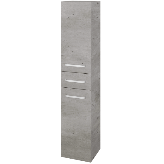Hochschrank UNI SVD2Z 35  - D03 Cafe - Griffes T01 - D26 Ontario - Links