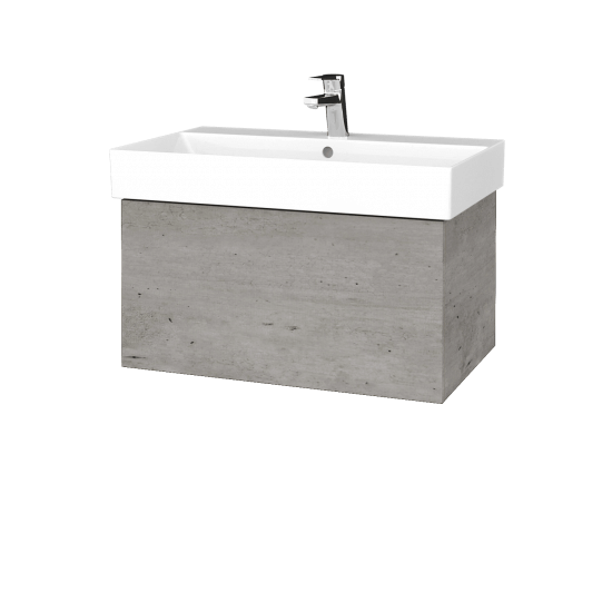 Kúpeľňová skrinka VARIANTE SZZ 70 umývadlo Glance - D01 Betón - N03 Graphite