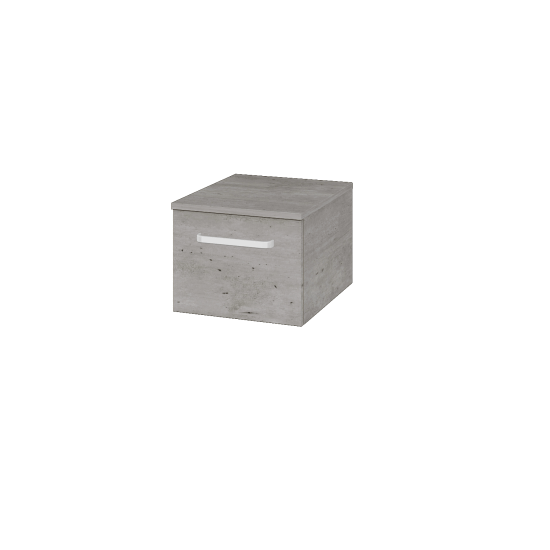 Niedriger Schrank UNI SNZ1 40  - D01 Beton - Griffes T01 - D24 Ohio