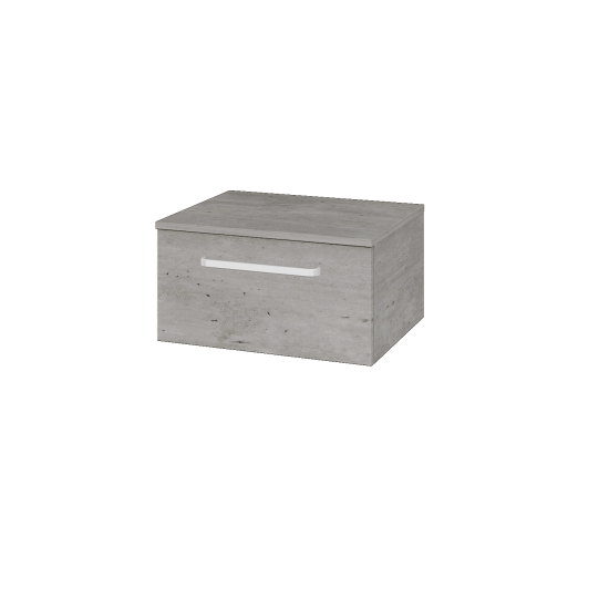 Niedriger Schrank UNI SNZ1 60  - D01 Beton - Griffes T01 - D16 Dark Beton