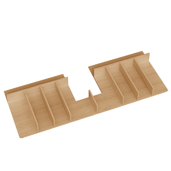 Ordner für Schublade H 100 - mit Ausschnitt 