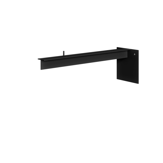 Verdeckte Konsole (40 cm) - Schwarz 