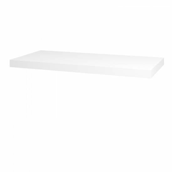 Waschtischplatte PG II  - L01 Weiß Lack Hochglanz - Gewünschte Breite - Ja