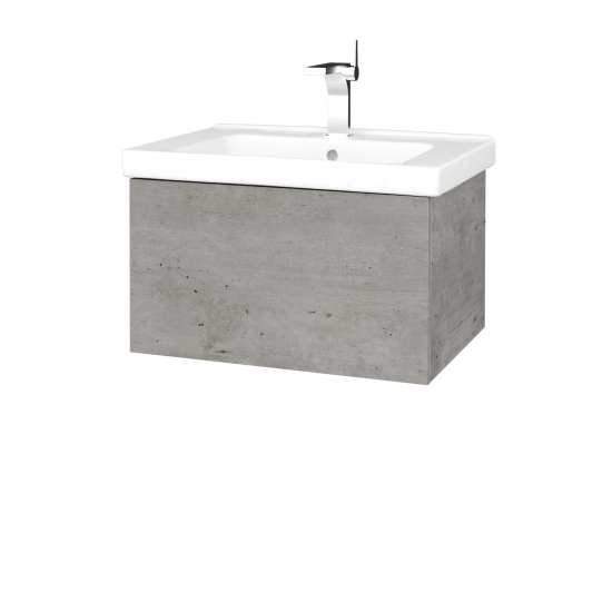 Waschtischunterschrank FLAT SZZ 65 (Waschtisch Harmonia)  - D01 Beton - D20 Galaxy