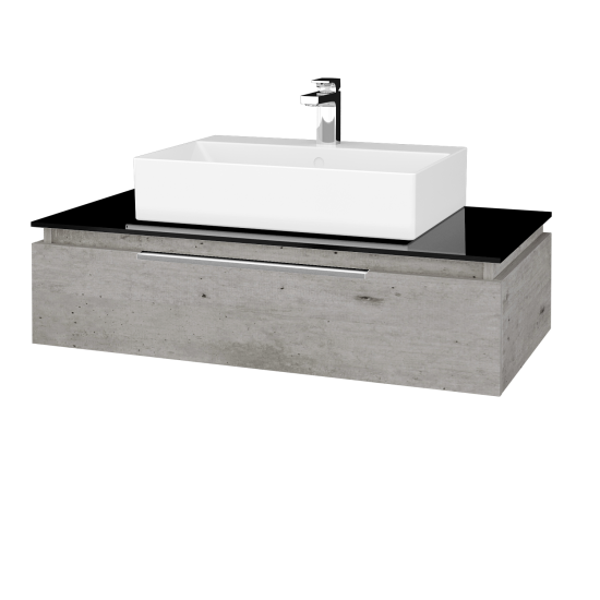Waschtischunterschrank GLOBE SZZ 100 (Abdeckplatte aus Glas) 