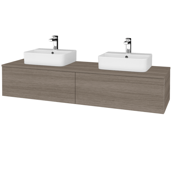 Waschtischunterschrank JOCKAM SZZ12 160 (Waschtisch Joy 3)  - D03 Cafe - D27 Cognac - Nein