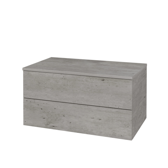 Waschtischunterschrank JOCKAM SZZ2 80  - D01 Beton - D01 Beton
