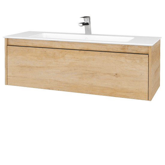 Waschtischunterschrank LOGI SZZ 120 (Waschtisch Pura 120 mit 1 Hahnloch) 