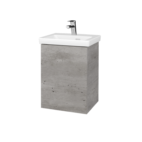 Waschtischunterschrank NEXT SZD 45 (Waschtisch Subway 3.0)  - D01 Beton - Griffes T00 - D01 Beton - Links