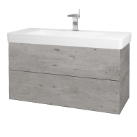 Waschtischunterschrank FLAT SZZ2 105 (Waschtisch Laufen Pro S) 