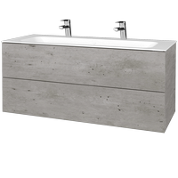 Waschtischunterschrank FLAT SZZ2 120 (für Waschtisch Finion mit 2 Hahnlöchern) 