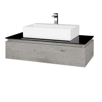 Waschtischunterschrank GLOBE SZZ 100 (Abdeckplatte aus Glas) 