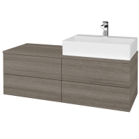 Waschtischunterschrank JOCKAM SZZ4 120 (mit Waschtisch Kube) 