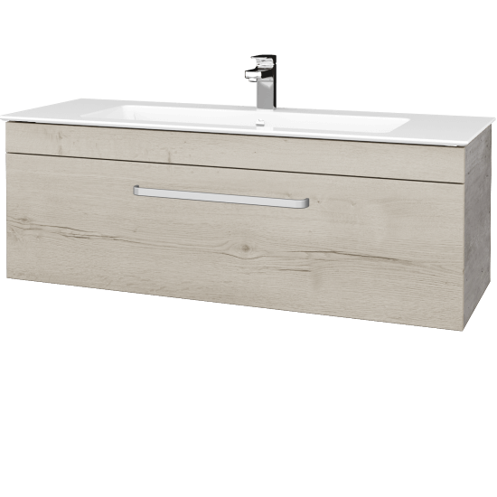 Waschtischunterschrank LINEA SZZ 120  - D01 Beton - Griffes T01 - D28 Alberta