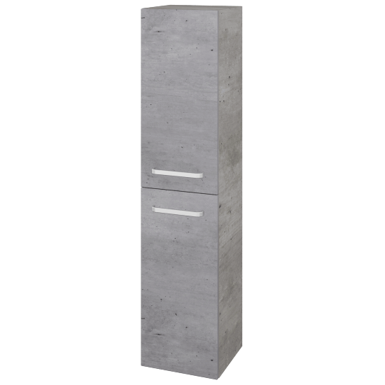 Hochschrank UNI SVD2 35  - D01 Beton - Griffes T01 - D01 Beton - Links