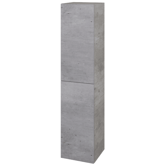 Hochschrank UNI SVD2 35  - D01 Beton - Griffes T00 - D01 Beton - Links