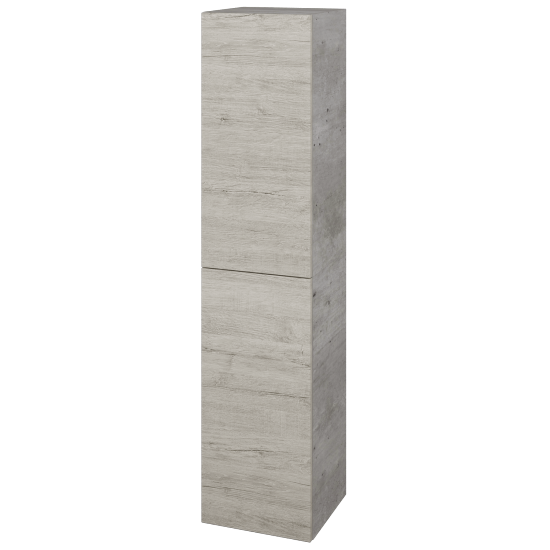 Hochschrank UNI SVD2 35  - D01 Beton - Griffes T00 - D05 Oregon - Links