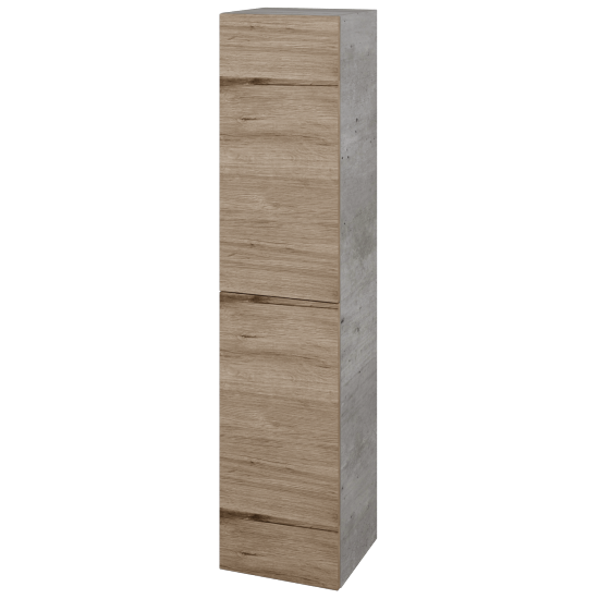 Hochschrank UNI SVD2 35  - D01 Beton - Griffes T00 - D23 Herkules - Links
