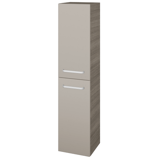 Hochschrank UNI SVD2 35  - D03 Cafe - Griffes T01 - N07 Stone - Links