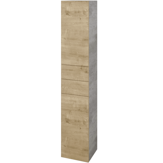 Hochschrank UNI SVD2Z2 35  - D01 Beton - Griffes T00 - D09 Arlington - Links