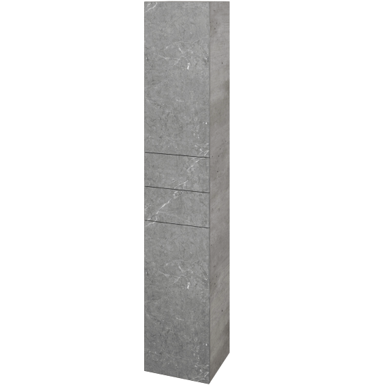 Hochschrank UNI SVD2Z2 35  - D01 Beton - Griffes T00 - D20 Galaxy - Links