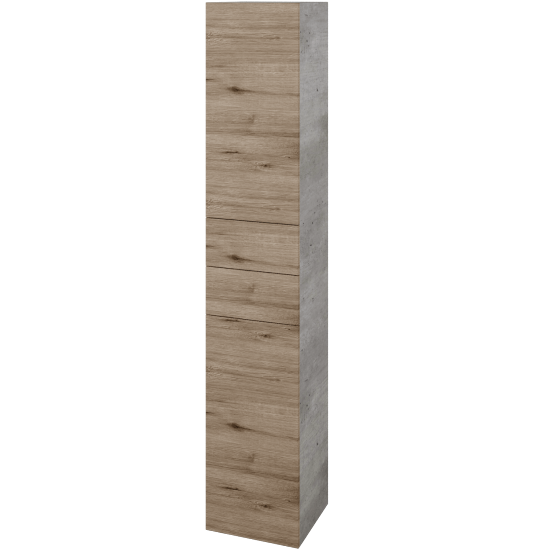 Hochschrank UNI SVD2Z2 35  - D01 Beton - Griffes T00 - D23 Herkules - Links