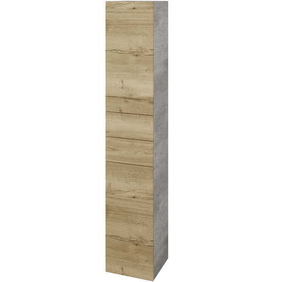 Hochschrank UNI SVD2Z2 35  - D01 Beton - Griffes T00 - D26 Ontario - Links