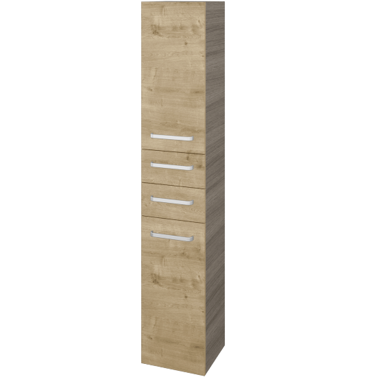 Hochschrank UNI SVD2Z2 35  - D03 Cafe - Griffes T01 - D09 Arlington - Links