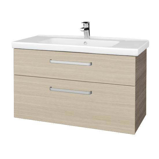 Badezimmerschrank NEXT SZZ2 100  - D03 Cafe - Griffes T01 - D04 Eiche