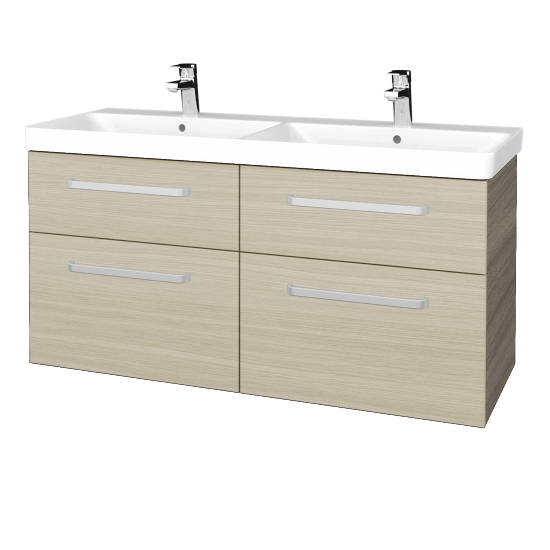 Badezimmerschrank NEXT SZZ4 120  - D03 Cafe - Griffes T01 - D04 Eiche