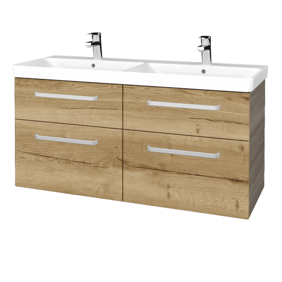 Badezimmerschrank NEXT SZZ4 120  - D03 Cafe - Griffes T01 - D26 Ontario