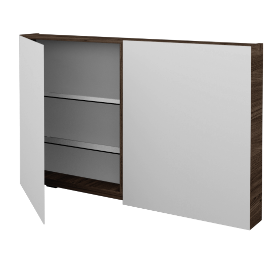 Badezimmer Spiegelschrank STING GA2E 120  - D25 Teak