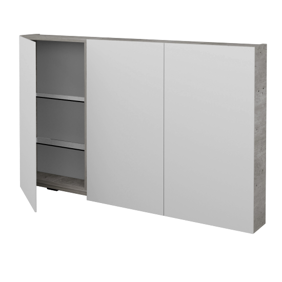 Badezimmer Spiegelschrank STING GA3E 120  - D01 Beton