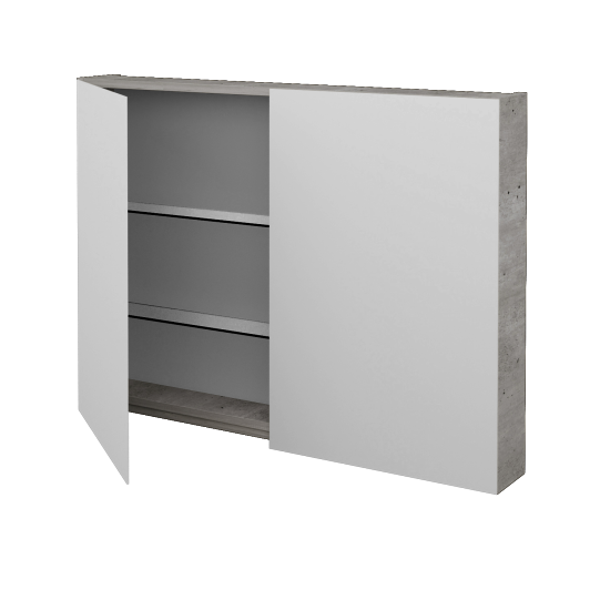 Badezimmer Spiegelschrank STING GA2E 100  - D01 Beton