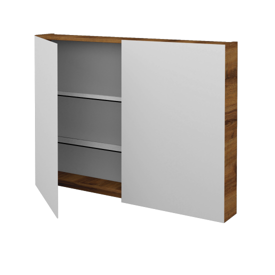 Badezimmer Spiegelschrank STING GA2E 100  - D27 Cognac