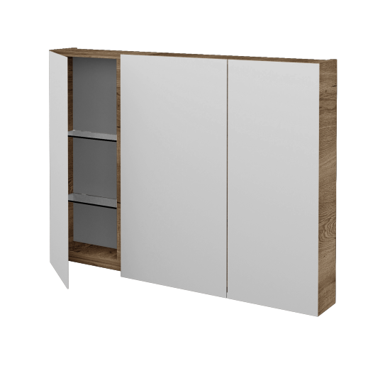 Badezimmer Spiegelschrank STING GA3E 100  - D21 Tobacco