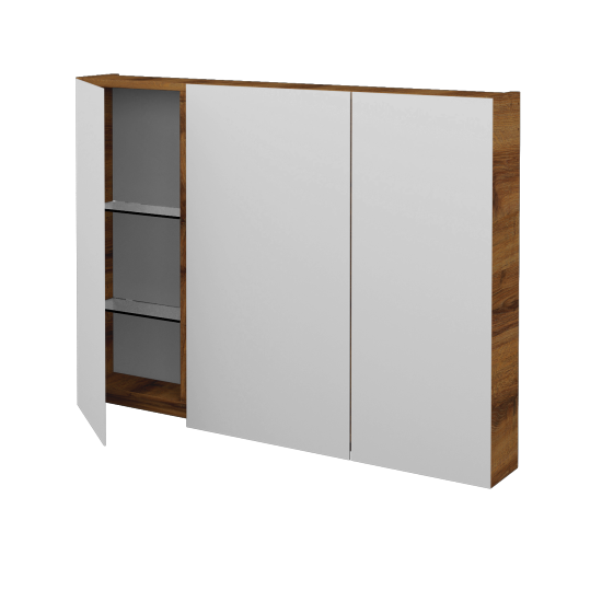 Badezimmer Spiegelschrank STING GA3E 100  - D27 Cognac