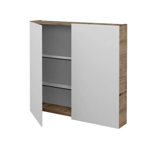 Badezimmer Spiegelschrank STING GA2E 80  - D23 Herkules